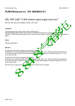 4862903-01SZL FSP 94E7 LWS relative wiper angle incorrect