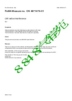 4871470-01 LW radio interference