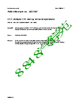 4827267CCC delayed CID start up at low temperatures