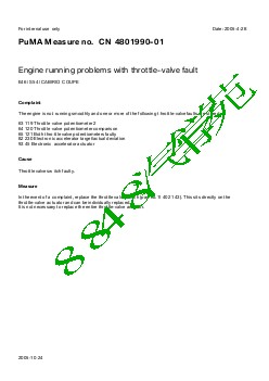 4801990-01Engine running problems with throttle-valve fault