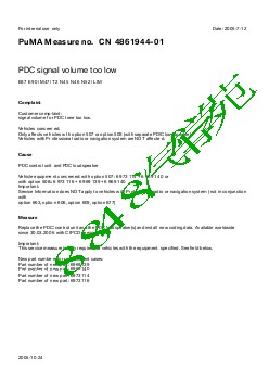 4861944-01PDC signal volume too low