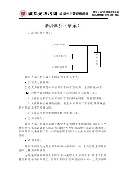 培训体系设计草案