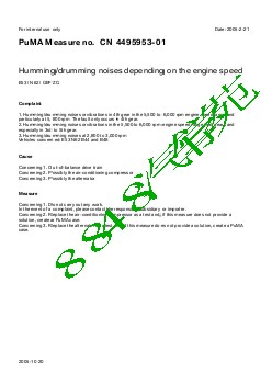 4495953-01Humming-drumming noises depending on the engine speed