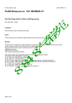 4858986-01Humming noise when pulling away