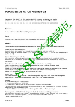 4855099-02Option 644 633 Bluetooth V6 compatibility matrix