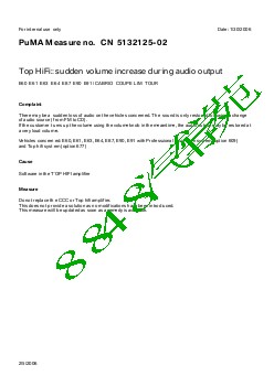 5132125-02 Top HiFi sudden volume increase during audio output