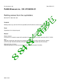 4755209-01Rattling noises from the cupholders