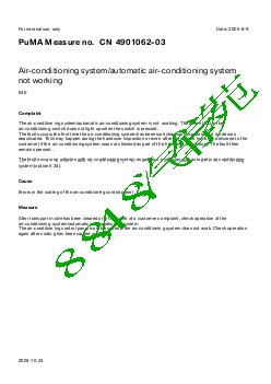 4901062-03Air-conditioning system automatic air-conditioning system not working