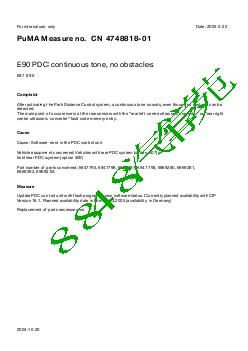 4748818-01E90 PDC continuous tone, no obstacles