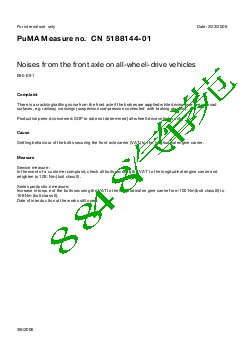 5188144-01 Noises from the front axle on all-wheel-drive vehicles