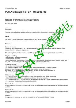 4452808-08 Noises from the steering system