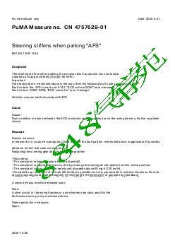 4757628-01Steering stiffens when parking AFS