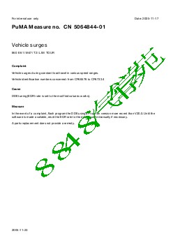 5064844-01 Vehicle surges