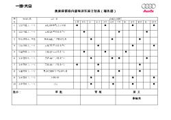 奥迪经销商内部培训实施计划表