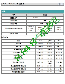 2007现代酷派G2.0-离合器系统