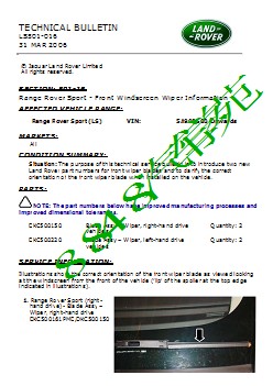 LS501-016 - Range Rover Sport - Front Windscreen Wiper Information _ TOPIx