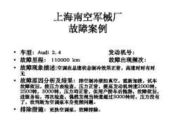 上海南空军械厂故障案例空白