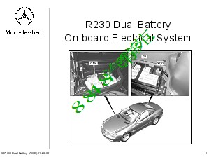 奔驰_双电池系统 R230 Dual Battery System