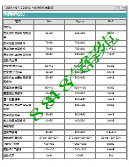 2007现代酷派G 1.6-发动机机械系统