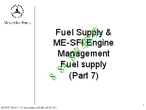 奔驰ME发动机系统_7 供油系统