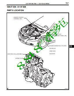 2007丰田CamryHV维修手册 英 点火系统