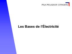 Les Bases de l’électricité