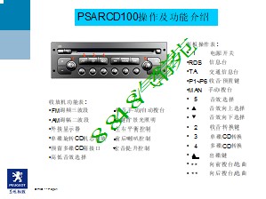 东风标致CD机教程-培训用