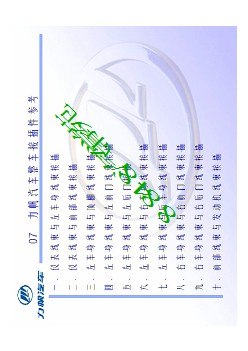 CNG力帆汽车整车接插件参考