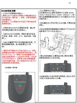 本田电脑检测仪_ECU 更新手册（中文）051110