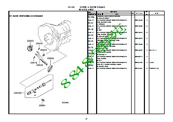 北京吉普 PAJERO SPORT R5M21变速箱维修用零件目录