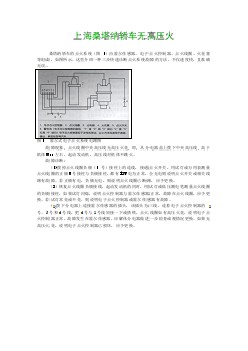 上海桑塔纳轿车无高压火