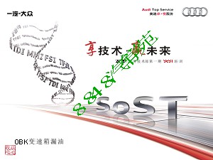 2015年服务技术部第一期SoST培训课件-变速箱专题-0BK变速箱漏油