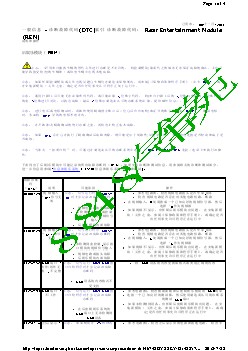 诊断故障代码(DTC)索引 诊断故障代码： Rear Entertainment Module (REM)