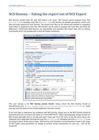 NCS Dummy Getting Started Guide