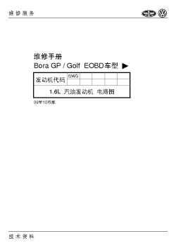 Bora GP Golf EOBD发动机电路图2006-10