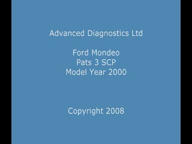 Ford Mondeo PATS 3 SCP