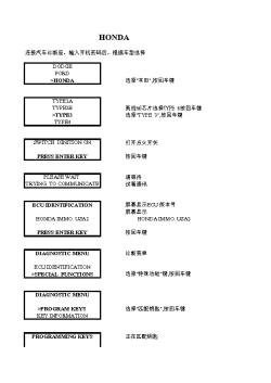 HONDA美规46芯片匹配方法