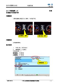 2011年型速腾1.4T仪表重新编码