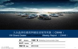 2015经销商数字营销驻店辅导周报(CW48) Dealer Digital Marketing Coaching Weekly Report(CW48)