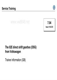 The 02E direct shift gearbox （DSG）