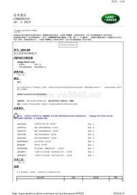 技术通讯 LTB00557v5 18 二月 2014 来自前悬架的爆震声