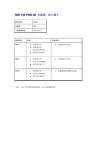 沃尔沃客车故障码_MID 130 PSID 20 电磁阀，取力器1