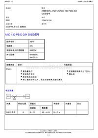 沃尔沃客车BEA2.0_MID 130 PSID 254 DIEE信号