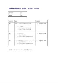 沃尔沃客车故障码_MID 130 PSID 22 电磁阀，制动器，中间轴