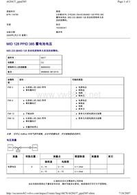 沃尔沃客车BEA2.0_MID 128 PPID 385 蓄电池电压