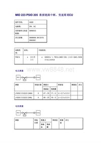 沃尔沃客车故障码_MID 223 PSID 205 数据链路中断，变速箱ECU