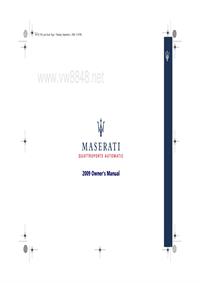 2012玛莎拉蒂车主手册Owners Manual Maserati Quattroporte MY09 US 2ed 1