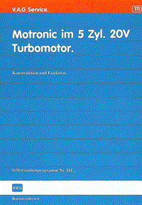 111 - Motronic im 5 Zyl. 20V Turbomotor