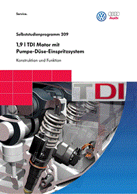 209 - 1,9l Motor mit Pumpe-Düse-Einspritzsystem