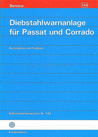 144 - Diebstahlwarnanlage für Passat und Corrado